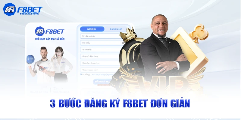 3 bước đăng ký F8BET đơn giản