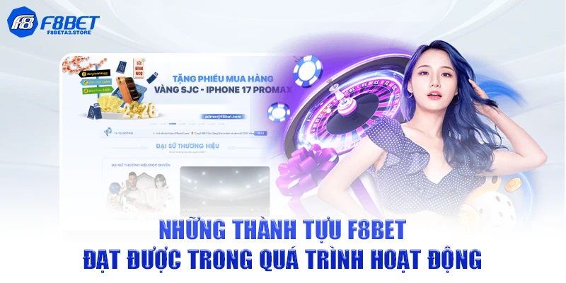 Những thành tựu F8BET đạt được trong quá trình hoạt động